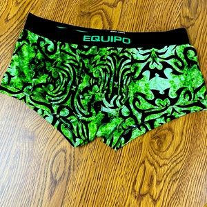 Men’s worn equipo trunks poly spandex size M